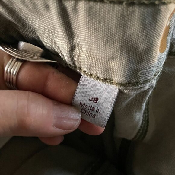 Carhartt Cargo Short Men 38 Tan Relaxed Fit Flat Front Casual Work College Trave - Picture 8 of 9